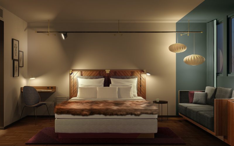 Amaranten provrum Clarion Hotel Amaranten låter sextiotalsikoner sätta nya tonen