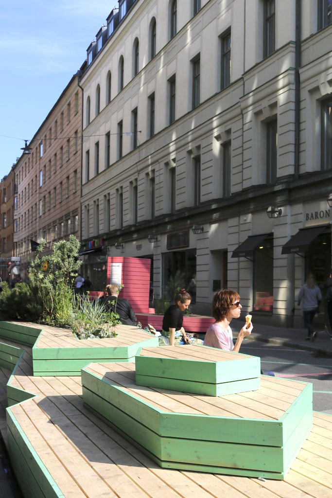 Pop-up park Humlegårdsgatan
