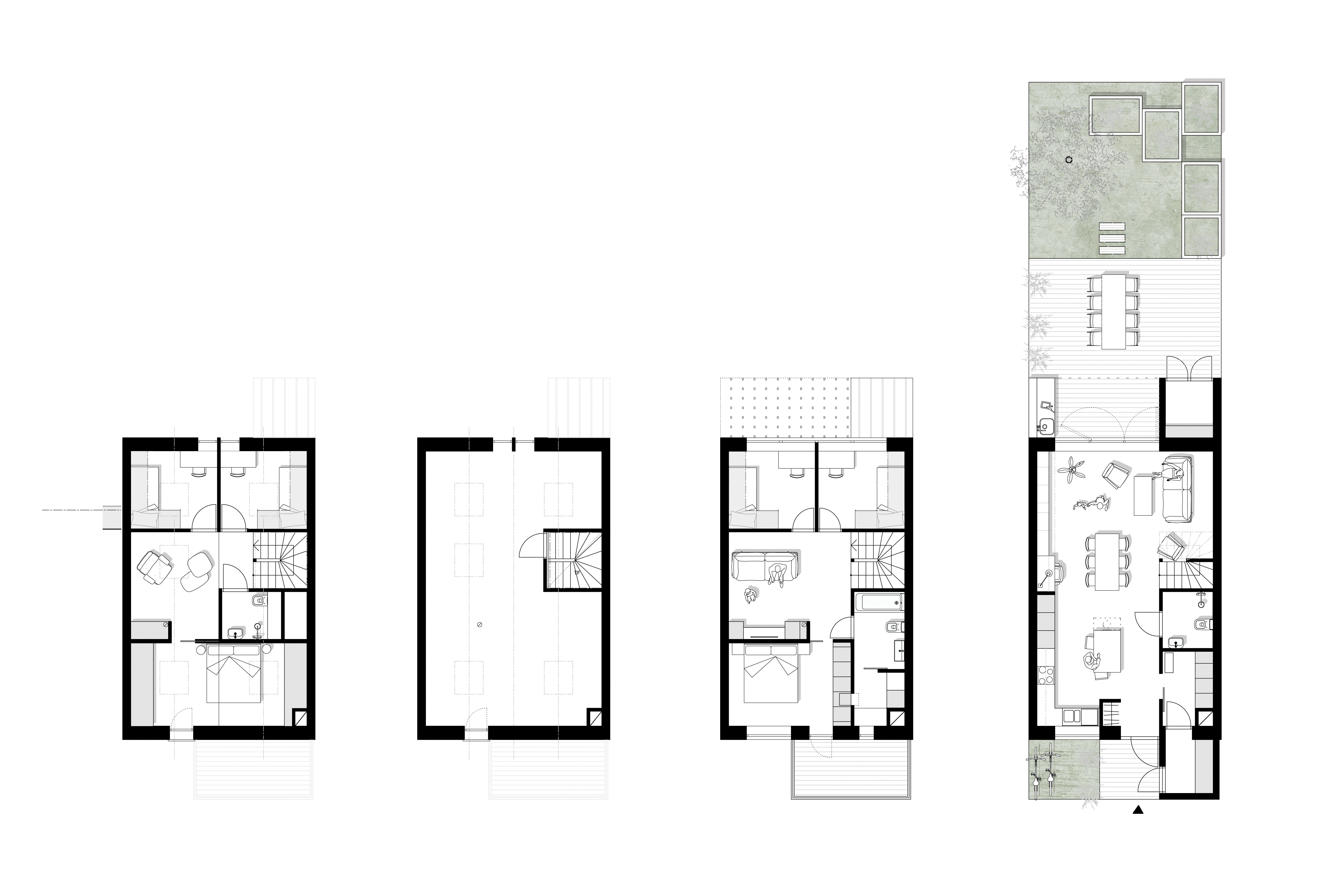 planritningar Radhus för Ikano