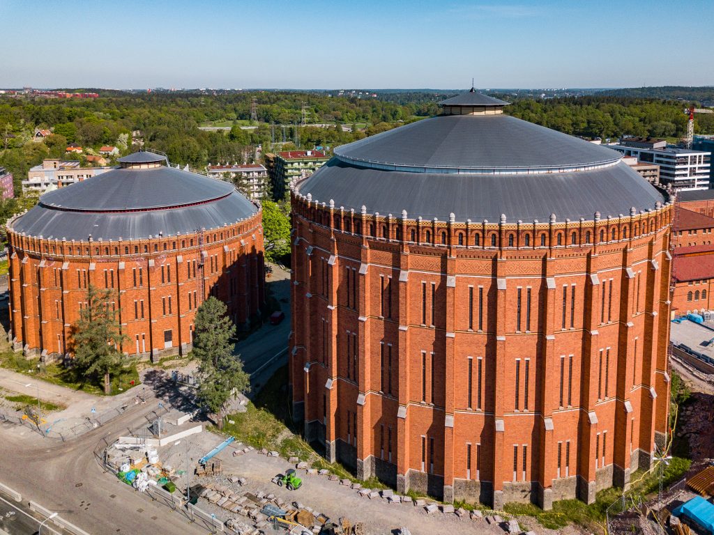 Gasometer gasklocka