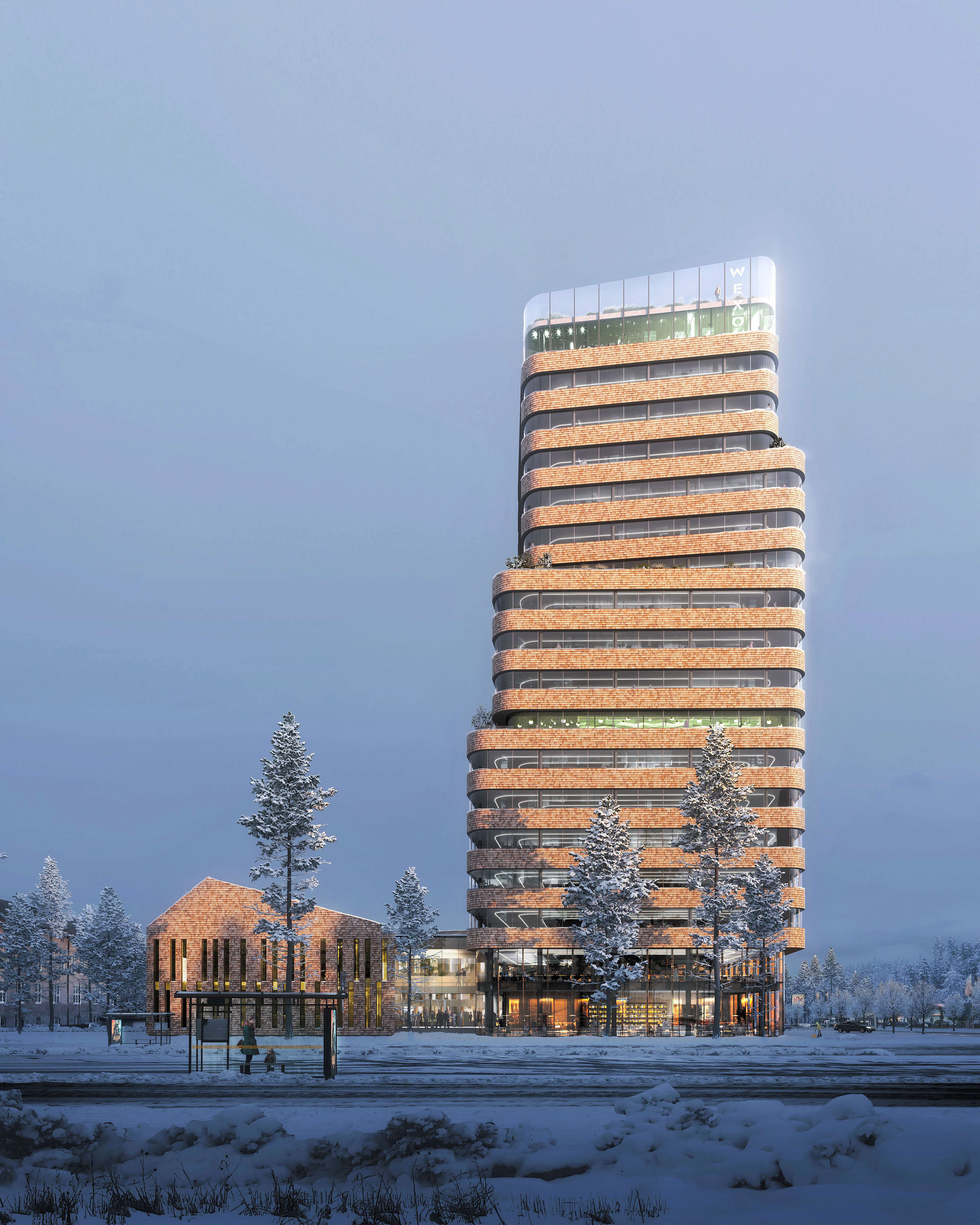 Symbol för Växjö som trästad - WeXO