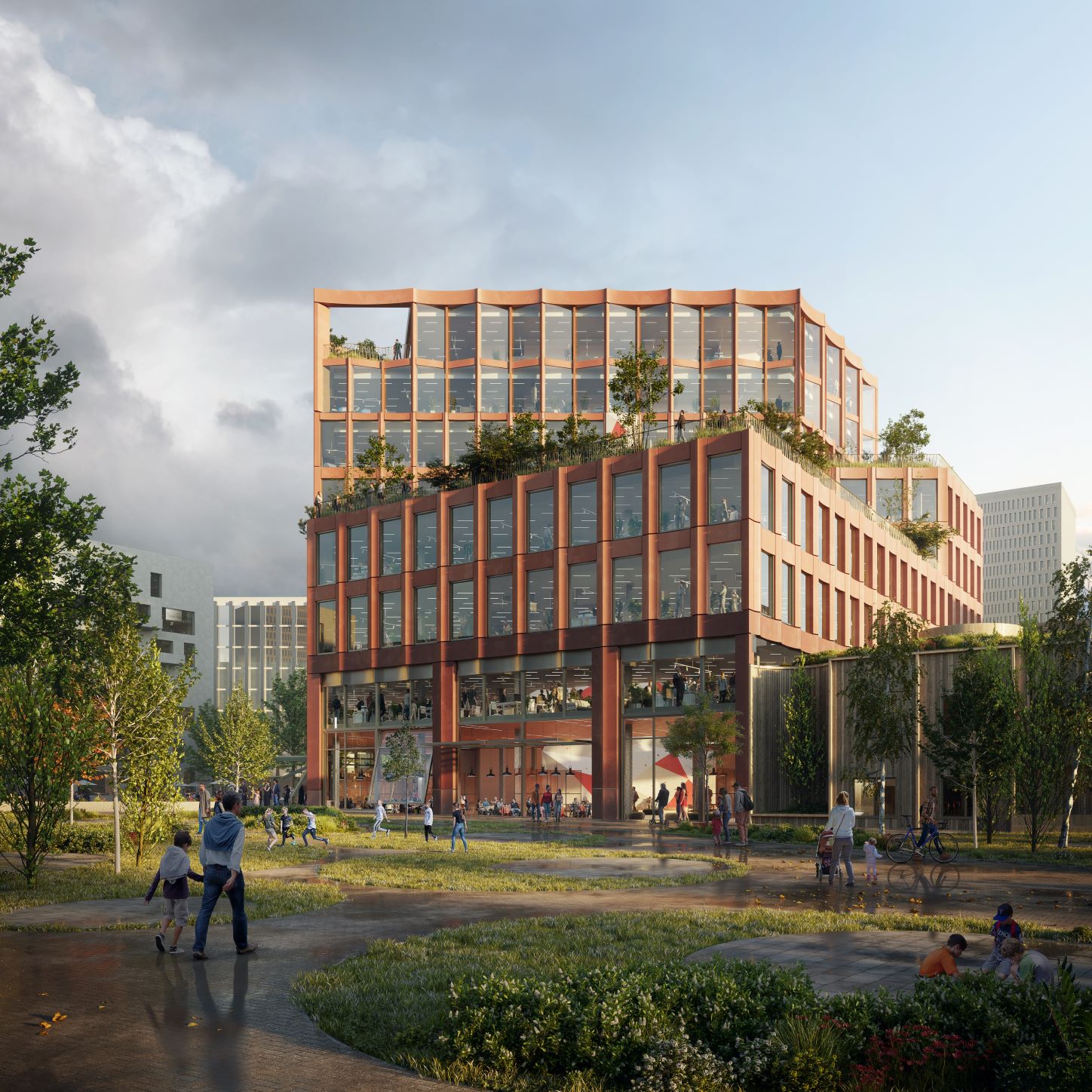 view a v04 mindre Vårt kontorskoncept för en aktiv livsstil vinner markanvisning i Barkarby